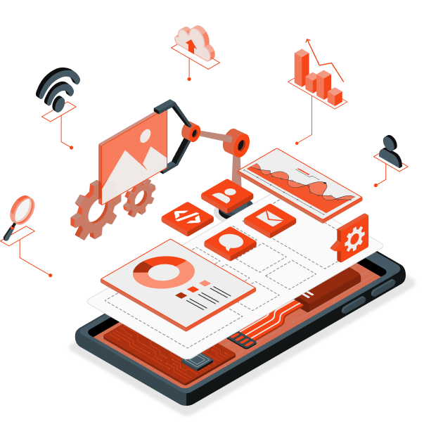 SaaS development illustration